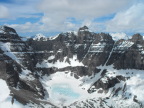  A frozen lake in Glacier National Park