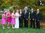  Ellyn&s wedding party posing before the ceremony at Phipp&s Conservatory