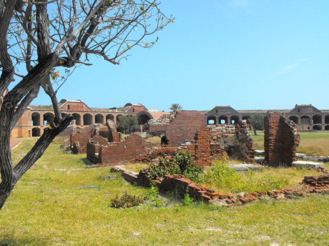  The officer's quarters were not as sturdy as the fort, Fort Jefferson, Dry Tortuggas