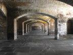  Empty bays at Fort Jefferson reveal old tracks for the cannons, Dry Tortuggas