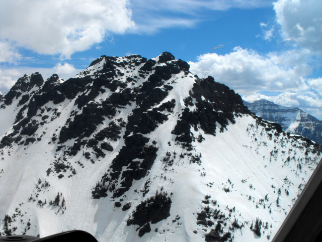  From our helicopter in Glacier National Park