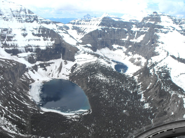  From our helicopter in Glacier National Park