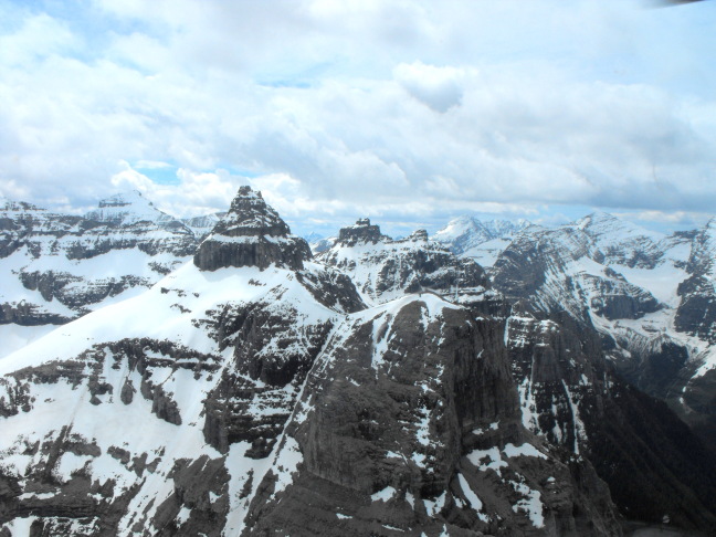  From our helicopter in Glacier National Park