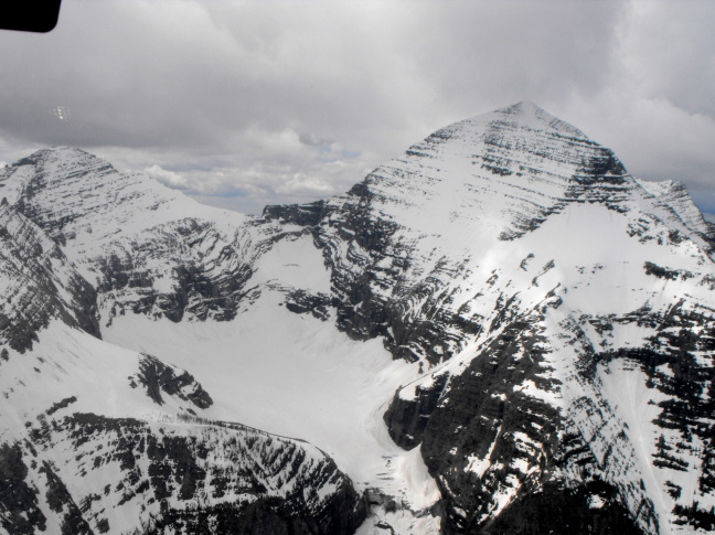  From our helicopter in Glacier National Park