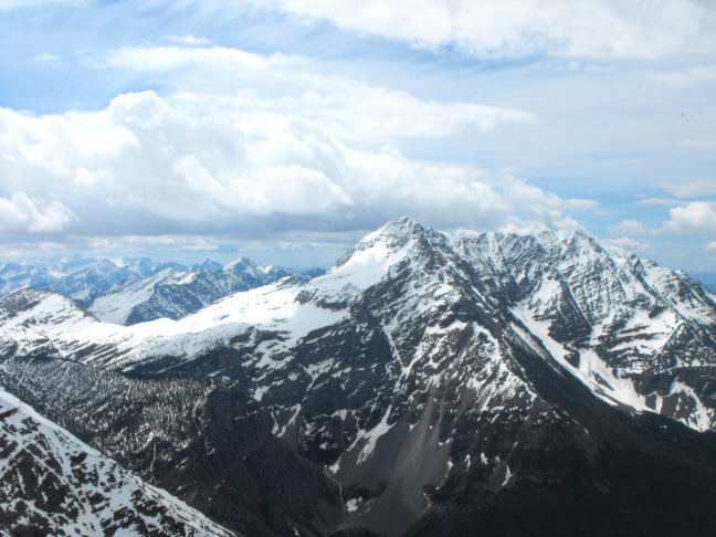  From our helicopter in Glacier National Park