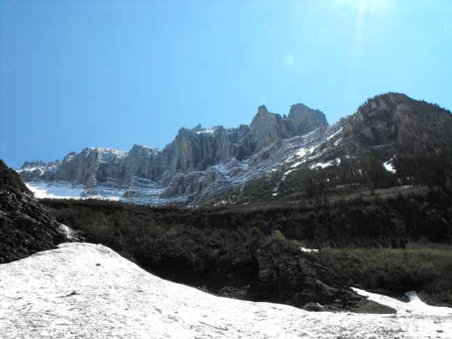  Seen from Glacier's Going to the Sun highway