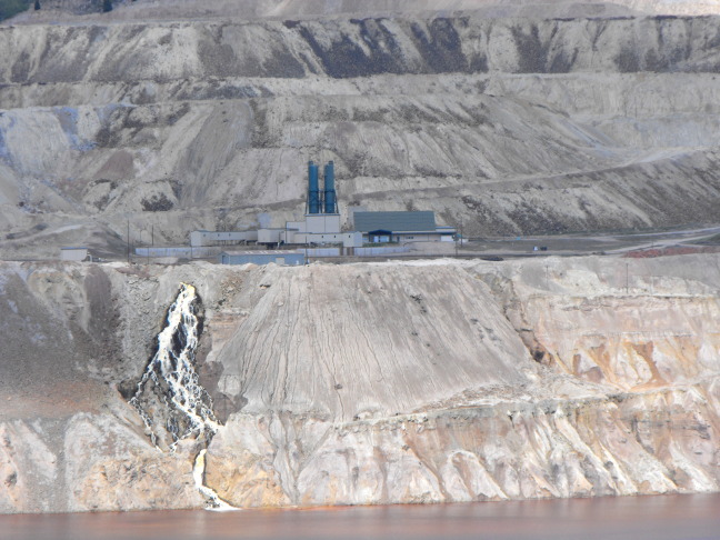  Water treatment plant in Berkeley Pit, Butte, Monatana