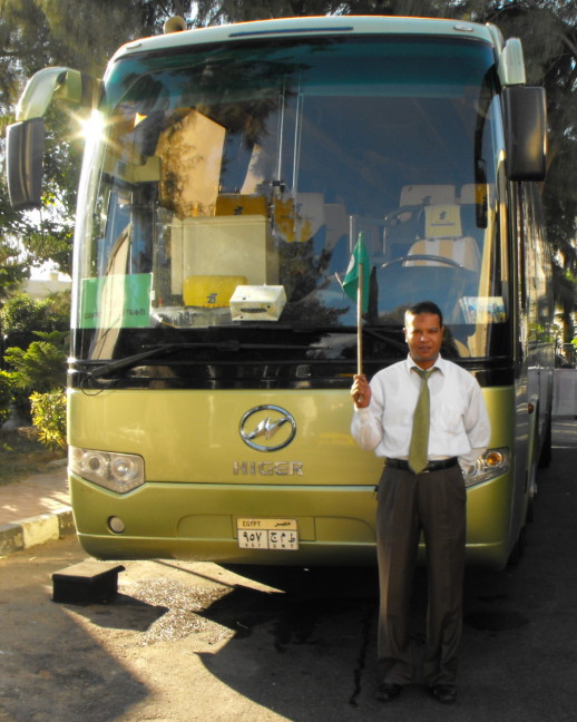  Our bus and driver in Egypt