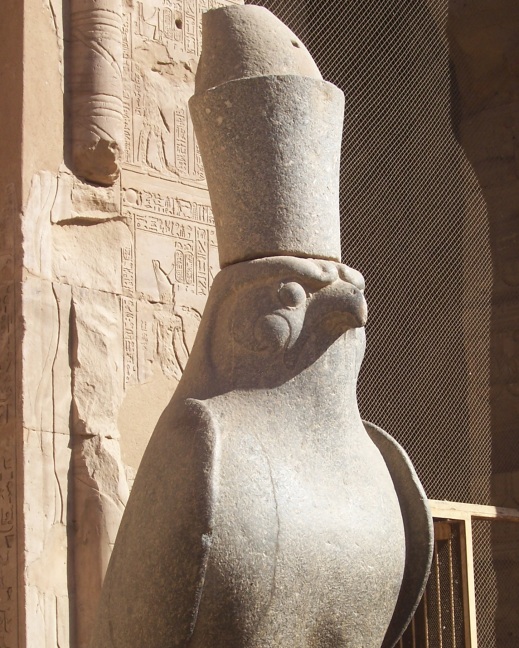  The hat signifies reign over both northern and southern Egypt; Hathor at Edfu temple