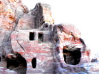  Did the carvers of these tombs plan to exploit the fantasic colorations at Petra?