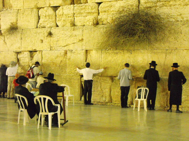  Praying at the Western/Wailing Wall, Old City, Jerusalem