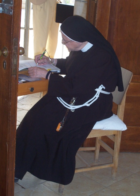  An administrator-nun in the Church of the Beatitudes, Capernum