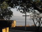  The Cross in a  simple chapel overlooking the Sea of Galilee at Capernum