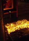  Candles lit at the Church of the Beatitudes, at the supposed site of the Sermon on the Mount