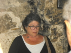  Guide Galila in the tomb beneath the Church of the Holy Sepulchre