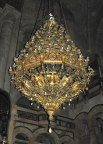  Despite a plethora of lamps, the Church of the Holy Sepulchre is quite dimly lit