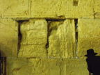  Some of the old stones in the Western Wall retain their original margins; all afford cracks to insert prayers