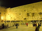  Praying at the Western / Wailing Wall; the fence separates the sexes