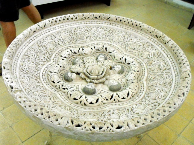  Islamic fountain startling for its depiction of faces, Museum in Amman Citadel