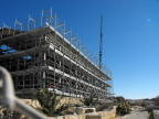  Building a new church on Mount Nebo to house relics of Moses, Jordan