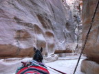  Water channels follow both sides of the Siq, Petra