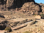  Romans followed the Nabataeans in Petra and built the pillars of the Cardo and their temple
