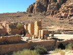  Remains of the Roman gateway at the end of the Cardo, Petra