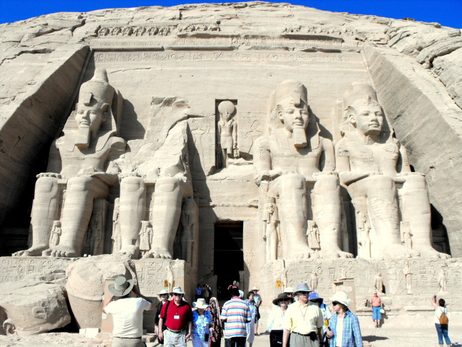  Four Ramses dominate the facade, Abu Simbel