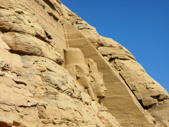  A first view of Abu Simbel, the third and fourth Ramses