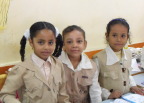  Girls on their side of the classroom, Wady El-Malikat Primary Mixed School, Luxor
