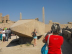  Fallen obelisk gets little respect, Karnak Temple