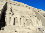  The four Ramses dwarf the crowd at Abu Simbel