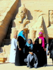  Egyptian ladies visiting Abu Simbel