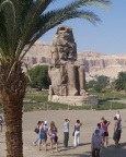  Taking in a Colossus of Memnon (a companion is to its left)