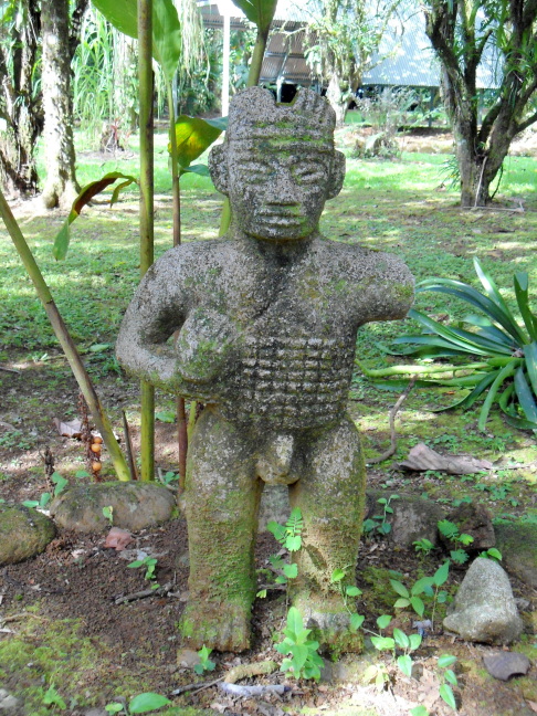  Pre-Columbian statue on grounds of Sarapiqui Lodge