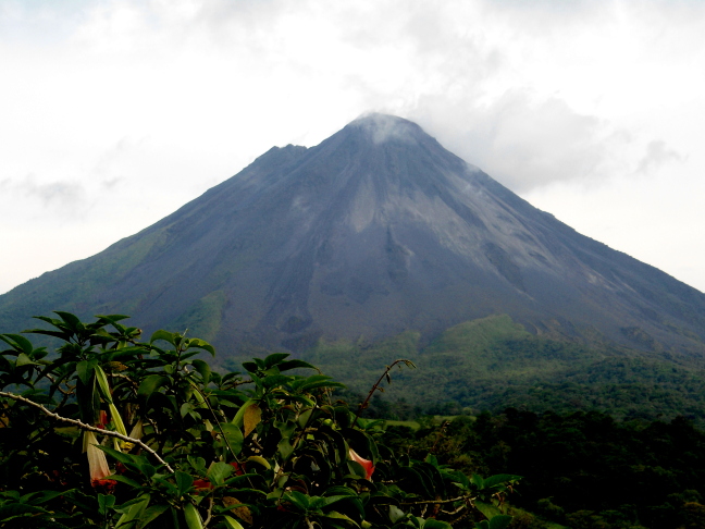  Arenal Volcano is active - erupted in 1968, 1991, 2001. Our hotel is right below the lava flows.