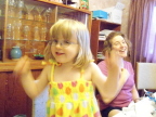  Joy is best expressed by bouncing ones hands up and down. Lindsay, age 4