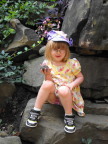  Lindsay visits her grandma's garden in Pittsburgh, Age 4