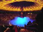  Cirque du Soleil - La Rêve - The pool steams before the show at the Wynn, Las Vegas