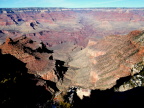  Grand Canyon's Bright Angel trail starts at the camera, winds around Maricopa Point on the left, and offers a side excursion to the plateau in the middle