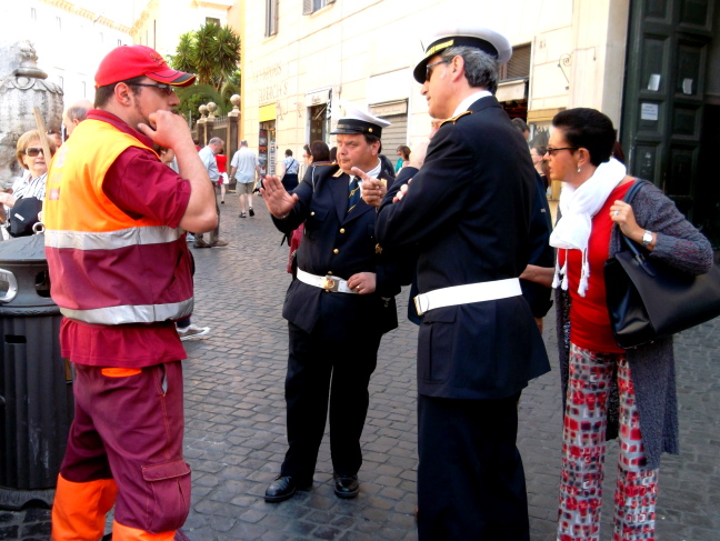  Let your hands do the talking; in Rome