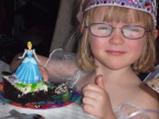  Lindsay approves of her birthday cake