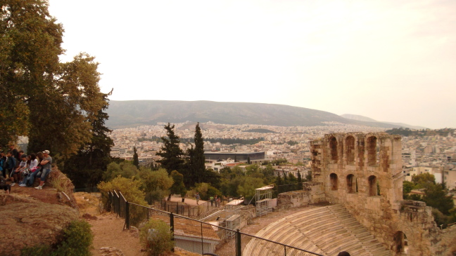  Arena on the way to the top of the Acropolis, Athens.