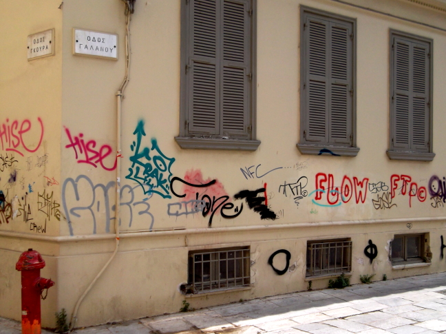  Graphiti is everywhere in Athens and Europe, thanks to American spray cans