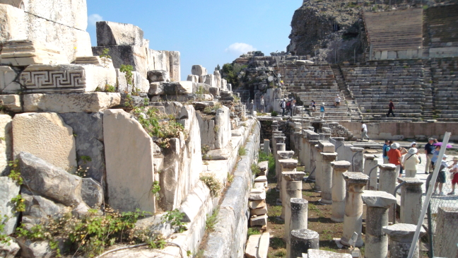  Roman theaters everywhere have lost their stages. Ephesus is where this stage isn't.