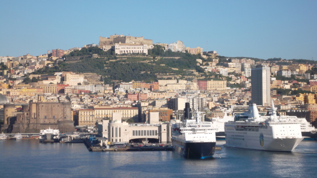  Fortress above Naples city and harbor