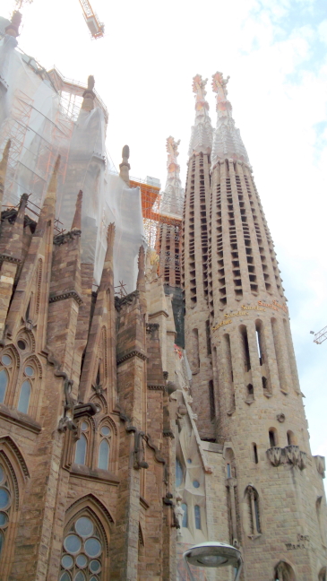  Gaudi's La Sagrada Familia has been under construction for over a century, Barcelona
