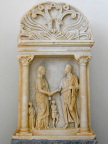  Ancient gravestones, like this one in Mykonos museum, often depict the deceased saying goodbye