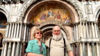  Fred and Susan outside Basilica San Marco, Venice. Though varied in color, the column choices are left-right symmetric.