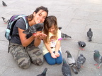  St. Mark&s pigeons may be "flying rats" but feding them is great fun for kids.